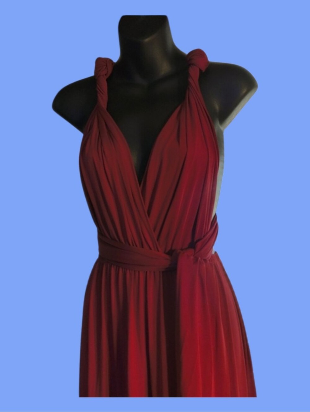 One Dress With Many Different Looks!Burgundy Dress You Can Design (Sz M)